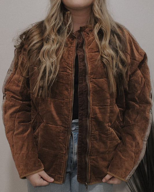 SIENNA QUILTED CORDUROY JACKET